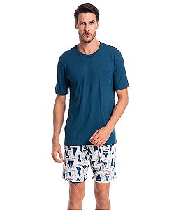 Pijama Masculino Curto Viscose Tombini 2082