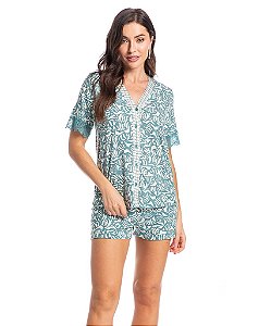 Pijama Feminino Abotoado Daniela Tombini 3660