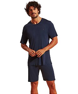 Pijama Masculino Curto em Microfibra Recco 17521
