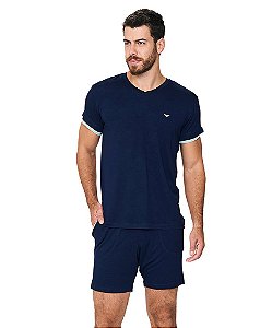 Pijama Masculino Curto em Viscose Podiun  258040