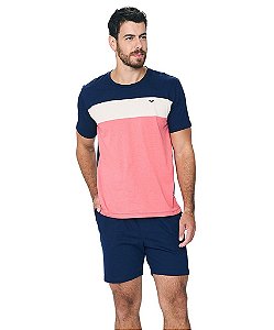 Pijama Masculino Curto em Viscose Podiun 258021