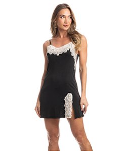 Camisola Microfibra com Renda Daniela Tombini 6244E