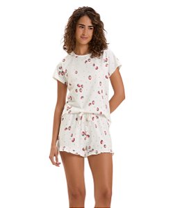 Pijama Feminino Manga Curta Cor com Amor 2010872