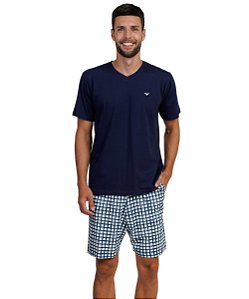 Pijama Masculino Curto em Malha Podiun 268028