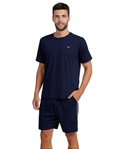 Pijama Masculino Curto em Malha Podiun 268026