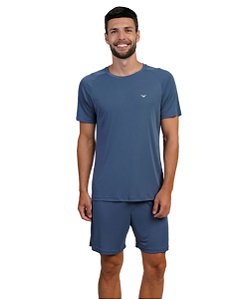 Pijama Masculino Curto em Liganete Podiun 268015
