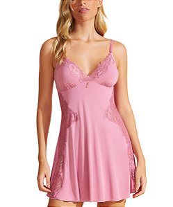 Camisola de Microfibra e Renda Recco 17932