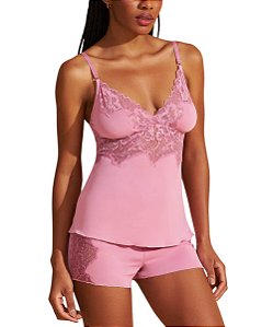 Babydoll de Microfibra e Renda Recco 17931