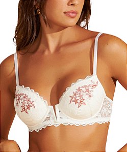 Sutiã com Bojo e Renda Recco 17980