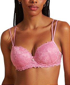 Sutiã com Bojo e Renda Recco 17927