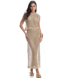 Blusa Cropped em Rendão Daniela Tombini 1078