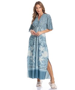Kaftan Feminina Longa Daniela Tombini 1264F