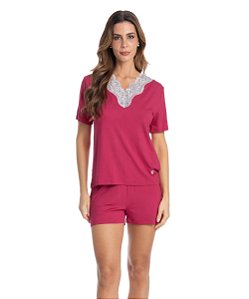 Pijama Feminino Curto em Viscose Daniela Tombini 9934E