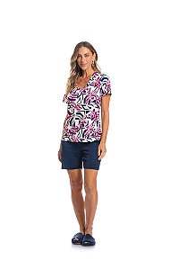 Pijama Feminino Bermuda Daniela Tomibini 3514