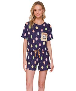 Pijama Feminino Curto Lua Lua 041.1107.84