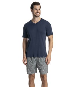 Pijama Masculino Curto em Liganete Daniela Tombini 4434