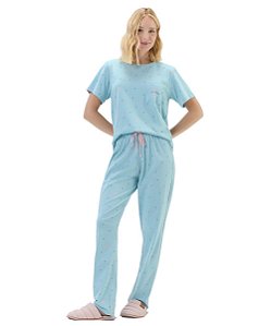 Pijama Feminino Longo Cor com Amo 2011143