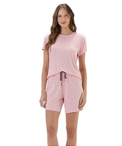 Pijama Feminino Bermuda Cor com Amor 2011192