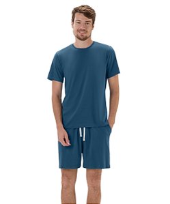 Pijama Masculino Curto Com com Amor 2030194