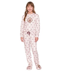 Pijama Feminino Longo Infantil Lua Lua 110582385
