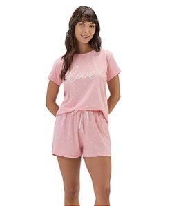 Pijama Feminino Curto Cor com Amor 2011232