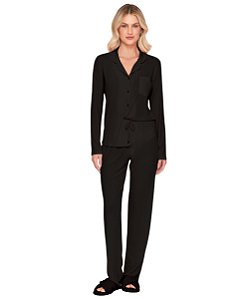 Pijama Feminino Longo Abotoado Lua Lua 013110585