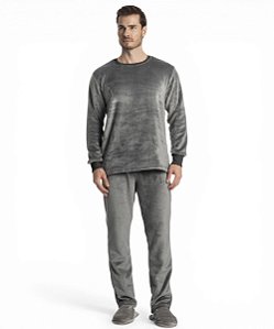 Pijama Masculino Longo em Fleece Tombini 4576