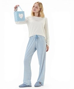 Pijama Feminino Longo Cor com Amor 2011218