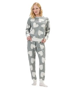 Pijama Feminino Longo em Moletinho Cor com Amor 2011209