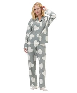 Pijama Feminino Longo Moletinho Cor com Amor 2011210