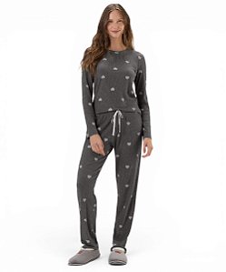 Pijama Feminino Longo Cor com Amor 2011217