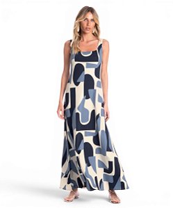 Vestido Feminino Square Índigo Daniela Tombini 6344F