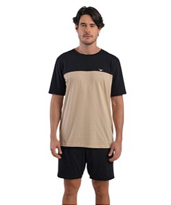 Pijama Masculino Curto em Algodão Podiun 278023