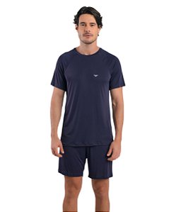 Pijama Masculino Curto em Liganete Podiun 278011