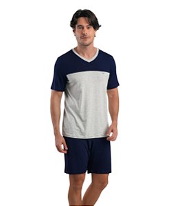 Pijama Masculino Curto em Viscose Podiun 278036
