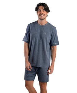 Pijama Masculino Curto em Viscose Podiun 278032