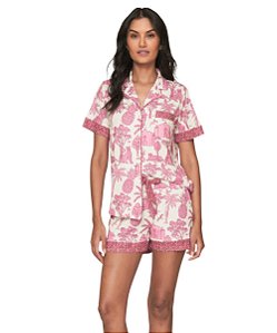 Pijama Feminino Abotoado Lua Lua 108111886