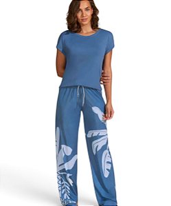 Pijama Manga Curta com Calça Recco 18772