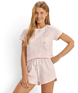 Pijama Feminino Manga Curta Cor com Amor 2011527