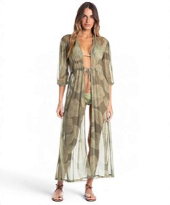 Kaftan Em Tule Com Manga Daniela Tombini 7236F