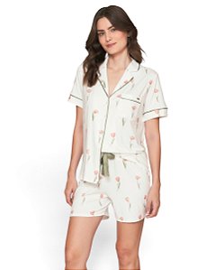 Pijama Feminino Curto com Abertura Lua Lua 026.1118.86