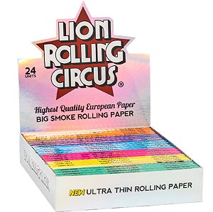 Seda Lion Rolling Circus Silver King Size - Display 24 un