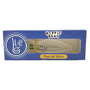 Pipe de Vidro Transparente Hippie Bong - Unidade