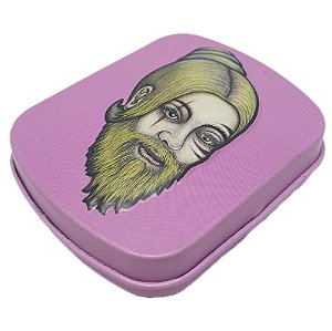 Mini Tin Box Lion Rolling Circus Rosa - Unidade