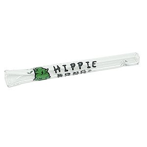 Piteira de Vidro Longa Hippie Bong 5mm C/ Bucal - Unidade