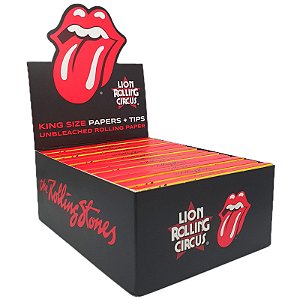 Seda Lion Rolling Circus x The Rolling Stones + Piteira King Size - Display 24 un