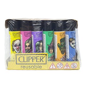 Isqueiro Clipper Grande Lion Rolling Circus - Display 24 un