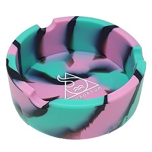 Cinzeiro Squadafum Silicone Redondo Tie Dye - Unidade