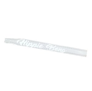 Piteira de Vidro Longa Hippie Bong 4mm C/ Bucal - Unidade