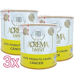 Kit Tabaco Acrema Blend Original Hash Lata 80g - 3 Unidades